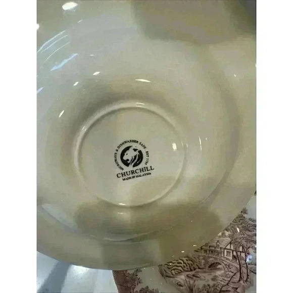 Churchill Rosa Red Willow Coupe Bowl 8.5'  Lot 2 bowls - Picture 6 of 13